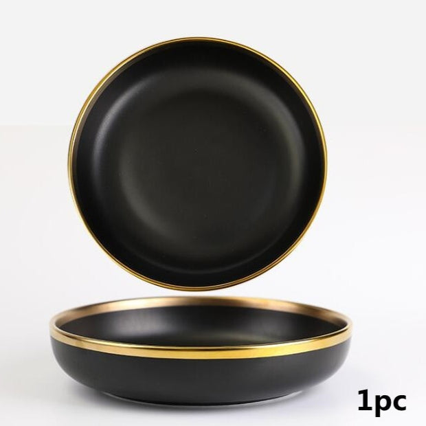 Obsidian Elegance Plate Collection