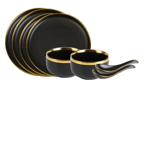 Obsidian Elegance Plate Collection