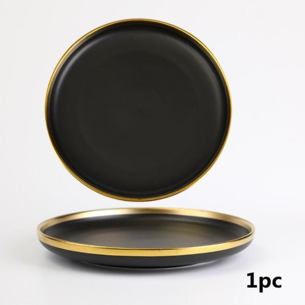 Obsidian Elegance Plate Collection