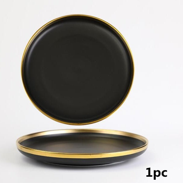 Obsidian Elegance Plate Collection