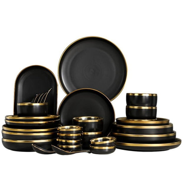 Obsidian Elegance Plate Collection