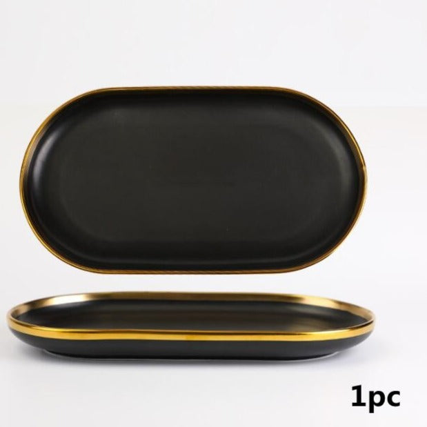 Obsidian Elegance Plate Collection