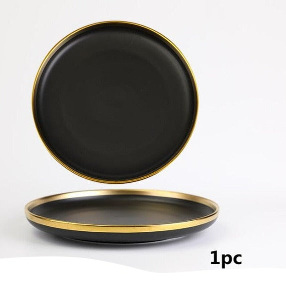 Obsidian Elegance Plate Collection